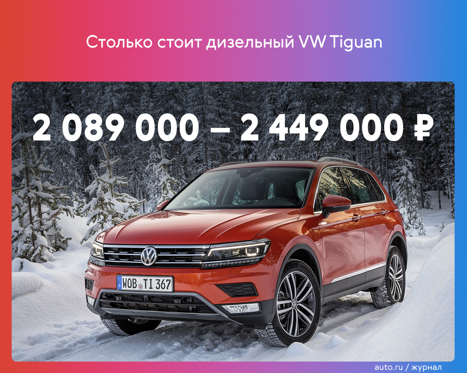 Volkswagen вернул в Россию дизельный Tiguan