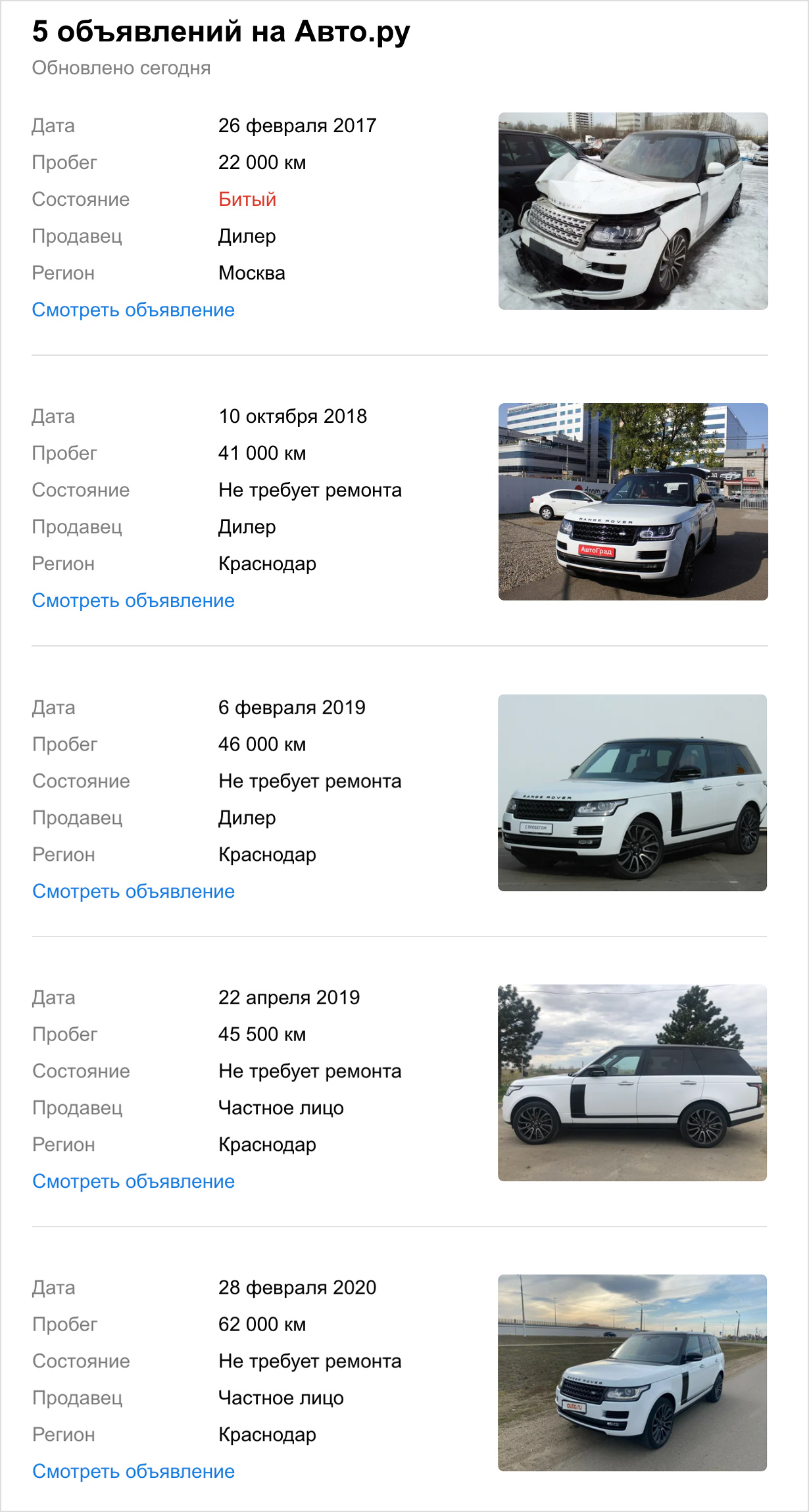 Range Rover, который не могут продать: о чём не рассказывает продавец